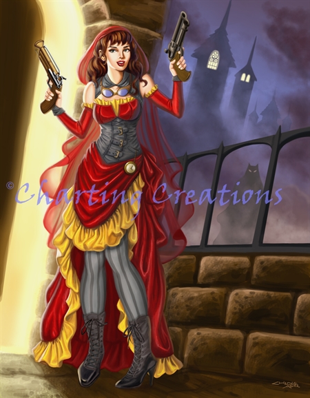 Steampunk Harlequinn